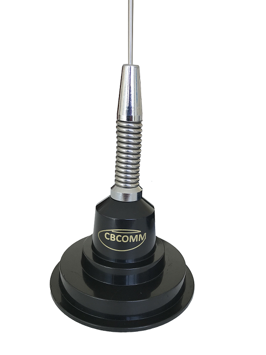 ANTENA MAGNETICA TIPO HUSTLER CBCOMM CON RESORTE 1.11 M 