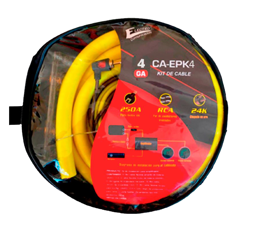 KIT PARA INSTALACION DE CAR AUDIO CAL 4