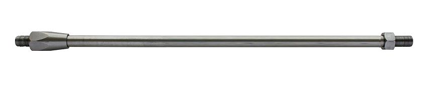 BASTON ACERO INOXIDABLE 3/8" TUERCA WILSON Y TUERCA INOXIDABLE 1 M 