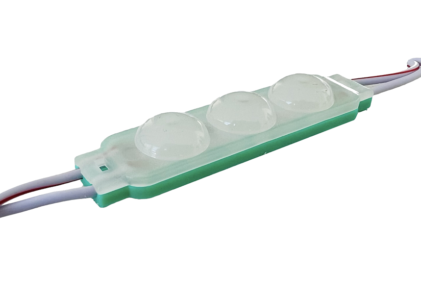 MODULO REDONDO 3 LED 6315 VERDE, 20 MODULOS POR TIRA