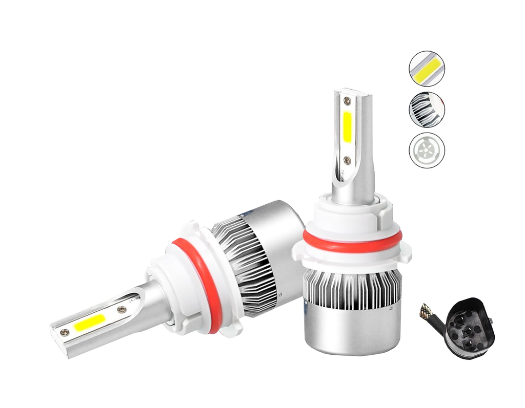 KIT LED 9007 2 CARAS 8000LM ALTA Y BAJA 6000K