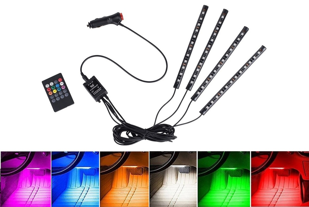 4 TIRAS LED AMBIENTAL RGB AMBIENTAL 