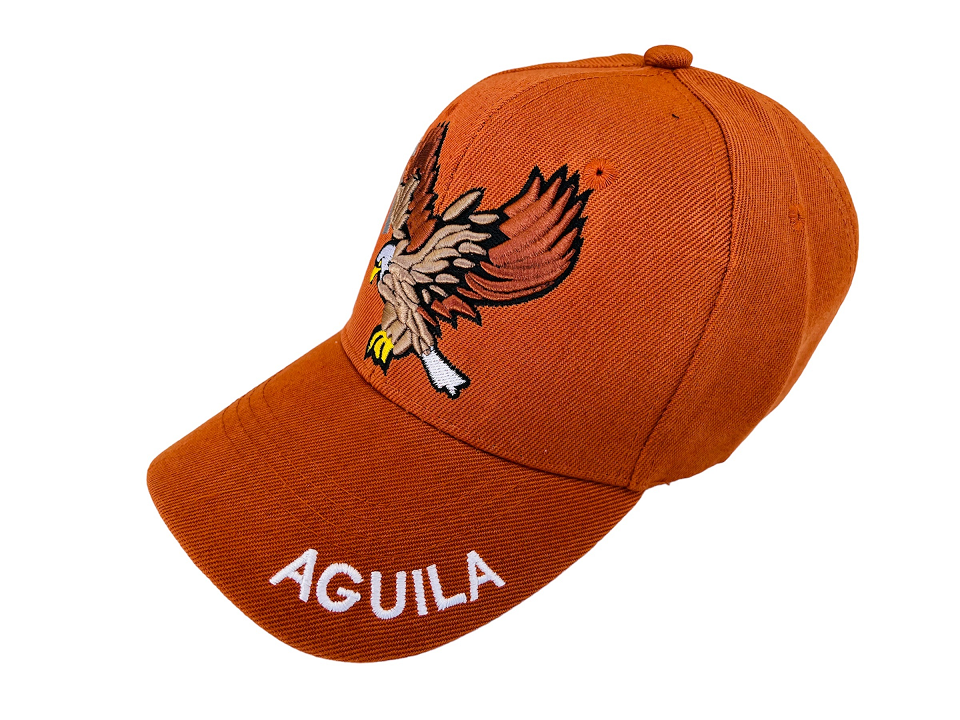 GORRA AGUILA COLOR CAFE