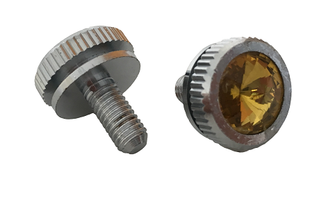 PERILLA 5mm. DIAMANTE AMBAR