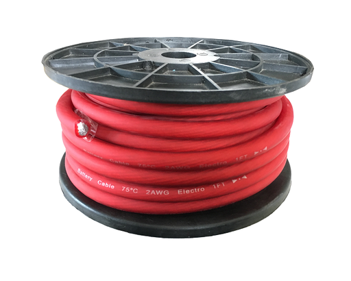 [CA-BC202-R] CABLE FLEX PARA BATERIA ROJO CALIBRE 2 AWG 15.2 M