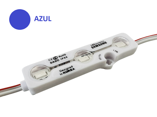 [LD-6618-A] MODULO LED SAMSUNG 6618 AZUL, 10 MODULOS POR TIRA