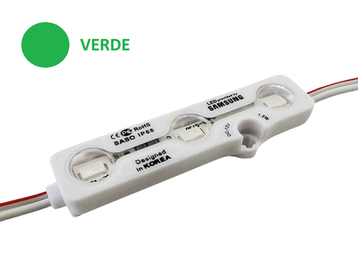 [LD-6618-V] MODULO LED SAMSUNG 6618 VERDE, 10 MODULOS POR TIRA
