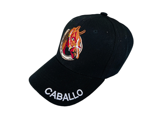 [PB-0105-N] GORRA CABALLO COLOR NEGRO