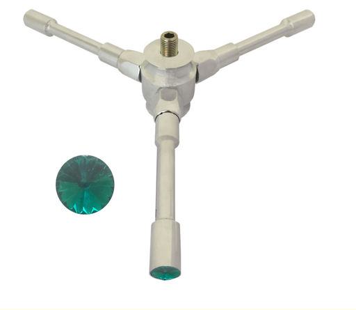 [RA-3PD-T] RADIAL 3 PUNTAS DIAMANTE TURQUESA