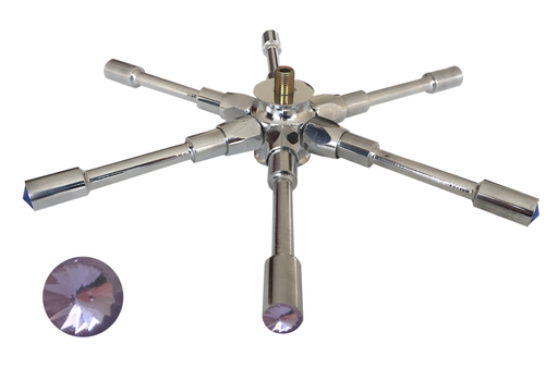 [RA-6PD-L] RADIAL 6 PUNTAS DIAMANTE LILA