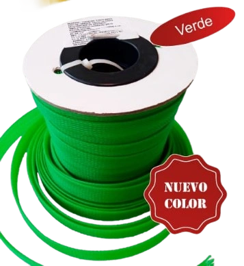 [CA-B1050-V] MALLA TECHFLEX 10 MM VERDE 50 M